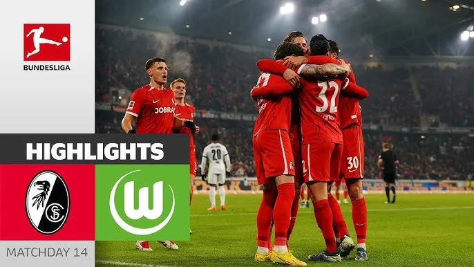 Freiburg vs Wolfsburg 3-2: Lukas Kubler tỏa sáng cú đúp, Micheal Gregoritsch chốt hạ 3 bàn, Jonas Wind, Mattias Svanberg suýt ngược dòng thành công