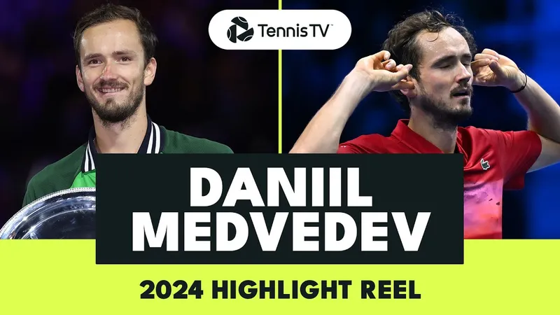 Nhìn lại năm 2024 của tay vợt người Nga Daniil Medvedev