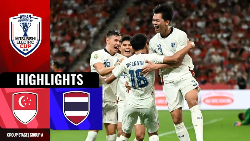 Singapore vs Thái Lan 2-4: Anuar, Ramli sớm thắp hy vọng nhưng Gustavsson, Suphanat, Peeradon, Teerasak lần lượt ngược dòng đẳng cấp giành ngôi đầu bảng A ASEAN Cup 2024