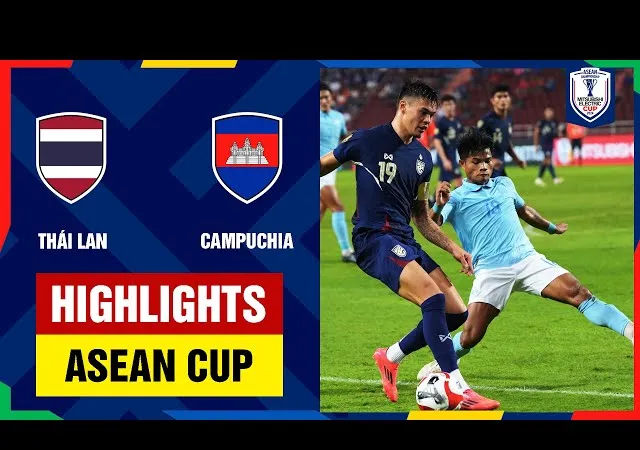 Thái Lan vs Campuchia 3-2: Nieto bất ngờ mở bàn, Pumwisat ghi cú đúp, Aukkee lập công, Thái Lan ngược dòng giành vé bán kết AFF Cup 2024