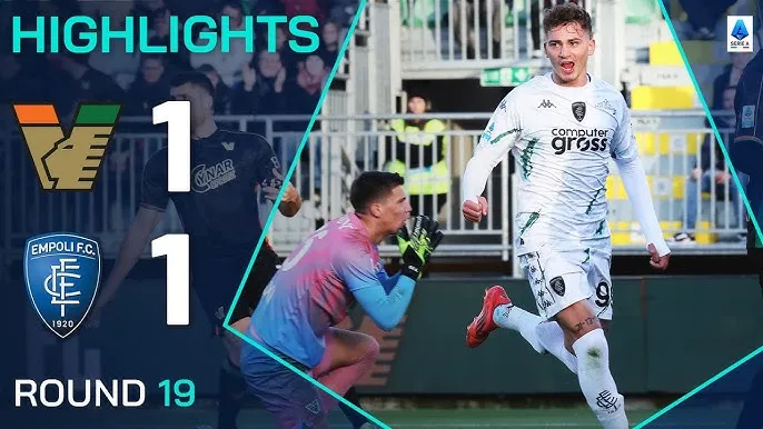Venezia vs Empoli 1-1: Joel Pohjanpalo sớm tạo bất ngờ phút thứ 5 nhưng Colombo kiến tạo, Sebastiano Esposito chia điểm cứu thua
