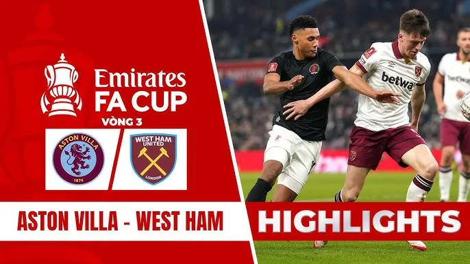 Aston Villa vs West Ham 2-1: Lucas Paqueta sớm ghi bàn phút thứ 9 nhưng Amadou Onana gỡ hòa, Morgan Rogers ấn định chiến thắng, Aston Villa bước tiếp FA Cup 