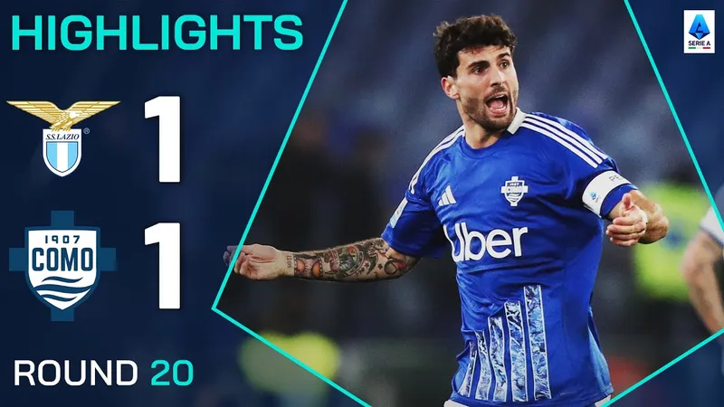 Lazio vs Como 1-1: Boulaye Dia tỉa góc xa mở bàn, Loum Tchaouna bị thẻ đỏ, Patrick Cutrone đánh đầu cận thành đẹp mắt, chia điểm ngọt ngào