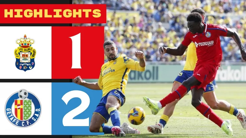 Las Palmas vs Getafe 1-2: Tâm điểm cuối trận, Coba Costa mở bàn, Borja Mayoral nhân đôi tỷ số, Adnan Januzaj ngược dòng bất thành