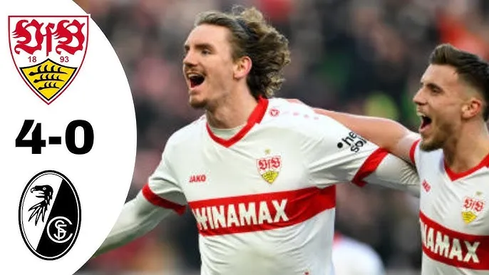 Stuttgart vs Freiburg 4-0: Anthony Rouault khai bàn ngay phút thứ 2, Ermedin Demirovic, Nick Woltemade, Deniz Undav ấn định chiến thắng áp đảo