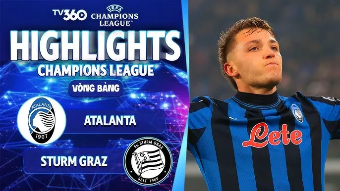 Atalanta vs Sturm Graz 5-0: Lần lượt Mateo Retegui, Mario Pasalic, De Ketelaere, Ademola Lookman, Marco Brescianini tỏa sáng giành chiến thắng 5 sao