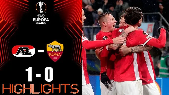 AZ Alkmaar vs AS Roma 1-0: Troy Parrott chớp thời cơ đệm bóng cận thành ghi bàn duy nhất hạ thầy trò HLV Claudio Ranieri