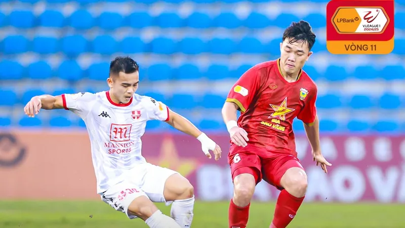 Hà Tĩnh vs Hải Phòng 1-1: Ngọc Tú bất ngờ phản lưới nhà ngay phút thứ 9, Việt Hưng đánh đầu kịp cứu thua phút cuối, chia điểm may mắn