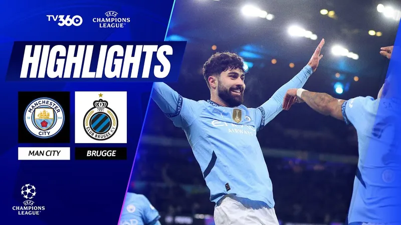 Man City vs Club Brugge 3-1: Onyedika khai màn hy vọng nhưng Kovacic gỡ hòa, Ordonez bất ngờ phản lưới nhà, Savinho chốt hạ tấm vé dự playoff Champions League