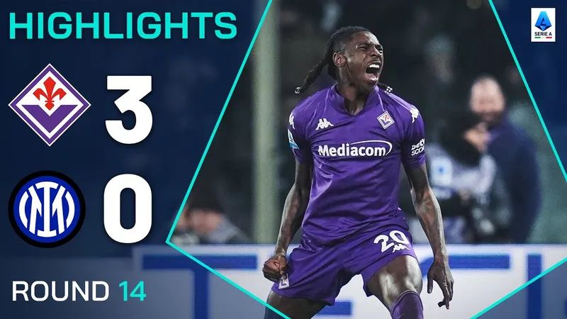 Fiorentina vs Inter Milan 3-0: Tâm điểm hiệp 2, Luca Ranieri khai bàn, Moise Kean tỏa sáng cú đúp bàn thắng, Fiorentina vượt mặt Lazio vào tốp 4 Serie A 