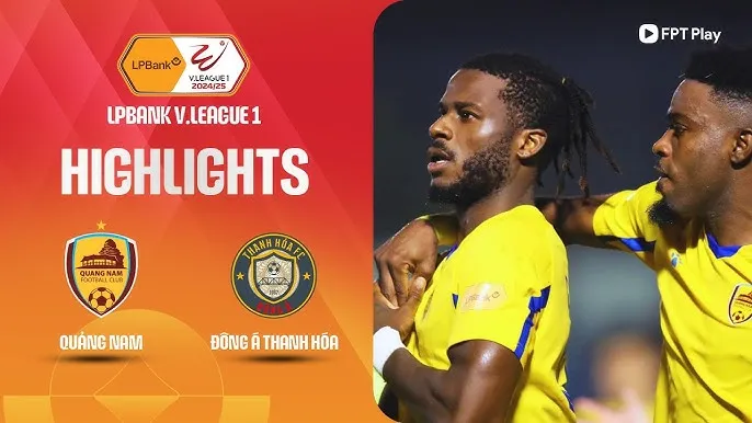 Quảng Nam vs Thanh Hóa 1-0: Oduenyi ghi bàn duy nhất trên chấm penalty, Thanh Hóa mất cơ hội cướp ngôi đầu VLeague từ Nam Định