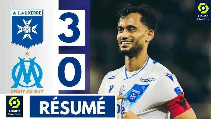 Auxerre vs Olympique Marseille 3-0: Gaetan Perrin mở bàn, Cornelius bị thẻ đỏ, Jubal ghi cú đúp nhờ penalty, Auxerre tạo địa chấn hạ Marseille
