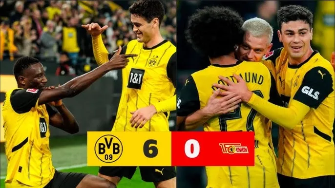 Borussia Dortmund vs Union Berlin 6-0: Leite phản lưới nhà, Guirassy xuất thần cú poker, Beier góp công tiệc 6 bàn chiến thắng tưng bừng