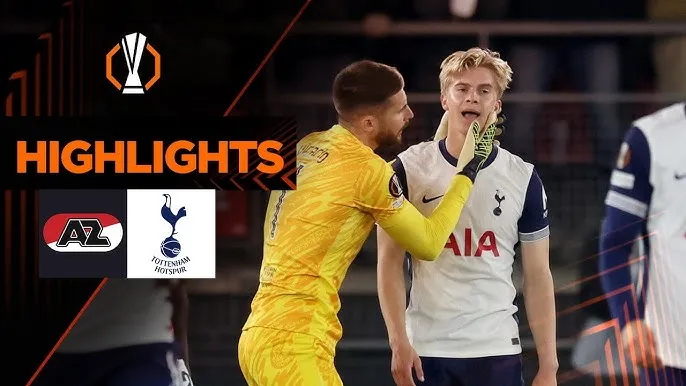 AZ Alkmaar vs Tottenham 1-0: Bergvall bất ngờ phản lưới nhà, hàng thủ rời rạc, thủ môn Vicario nhiều lần cứu thua, Tottenham hy vọng lượt về 