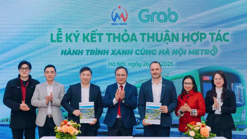 Metro Hà Nội hợp tác Grab Việt Nam phát triển đường sắt đô thị Hà Nội