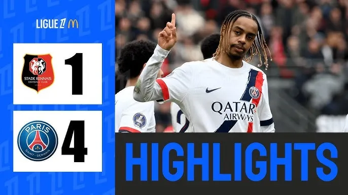 Rennes vs PSG 1-4: Barcola khai bàn, Ramos nhân đôi tỷ số, Dembele xuất thần ghi cú đúp phút bù giờ, PSG hơn đội nhì Marseille 16 điểm trên BXH Ligue 1