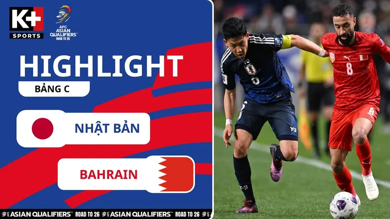 Nhật Bản vs Bahrain 2-0: Kubo kiến tạo, Kamada mở bàn, Junya Ito kiến tạo, Kubo lân nữa tỏa sáng, Nhật Bản củng cố ngôi đầu, hơn Australia 9 điểm