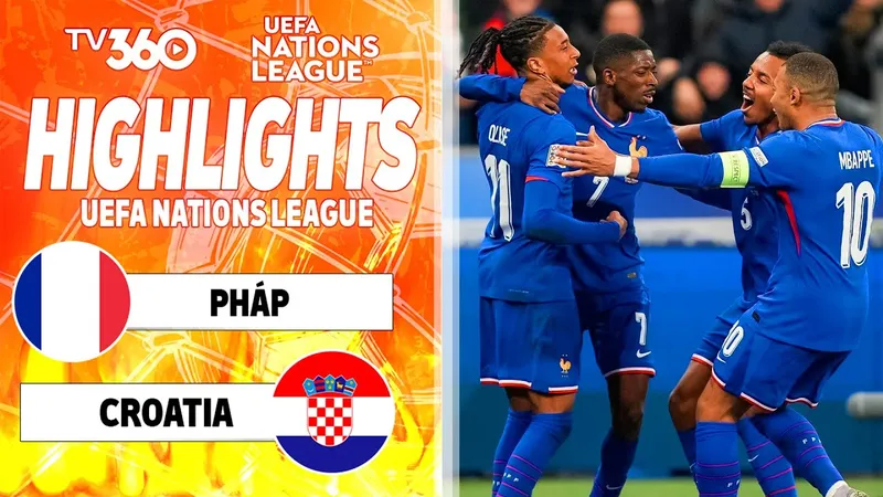 Pháp vs Croatia 2-0 (2-2, pen 5-4): Olise, Dembele tỏa sáng, Martin Baturina, Franjo Ivanovic, Josip Stanisic hỏng penalty, Pháp gặp Tây Ban Nha ở bán kết Nations League 