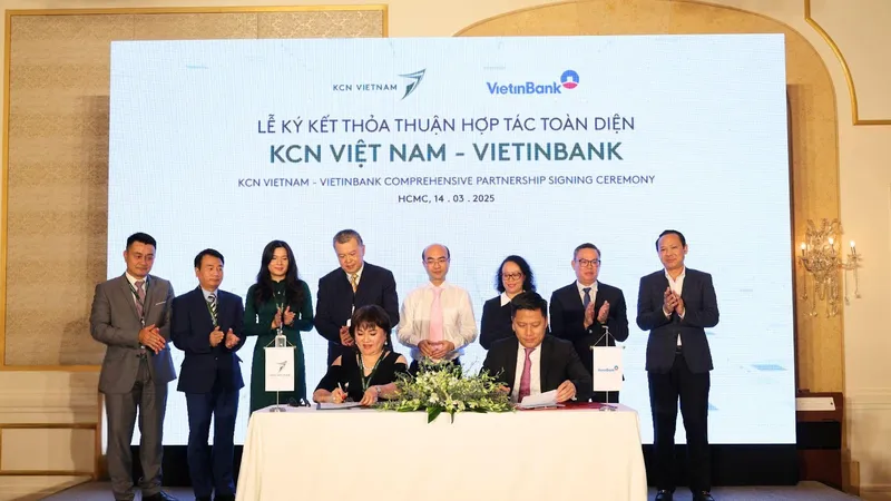 KCN Việt Nam hợp tác toàn diện với VietinBank hỗ trợ đa dạng cho doanh nghiệp trong khu công nghiệp