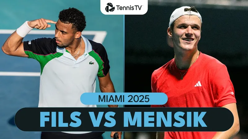 Jakub Mensik vs Arthur Fils 7-6(5), 6-1: Mensik chật vật set đầu, Mensik hạ Fils ở set 2, lần đầu đối đầu Taylor Fritz ở Bán kết Miami Open 2025