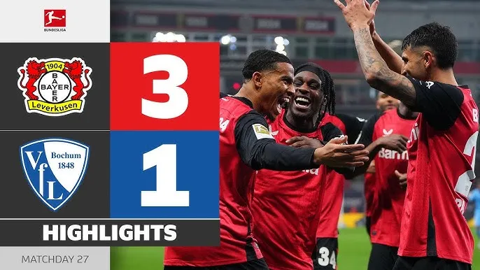 Bayer Leverkusen vs Bochum 3-1: Garcia mở bàn, Passlack gỡ hòa nhưng Boniface, Adli lần lượt vùi dập đối thủ, Leverkusen còn thua Bayern 3 điểm
