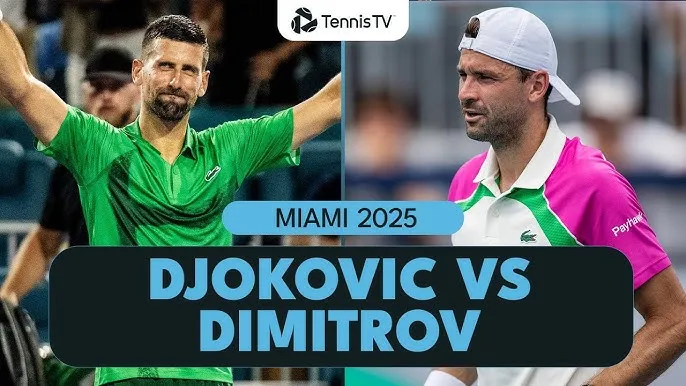 Novak Djokovic vs Grigor Dimitrov 6-2, 6-3: Lão tướng 37 tuổi 10 tháng Djokovic hạ Dimitrov dễ dàng, giành vé gặp Jakub Mensik ở chung kết Miami Open 2025