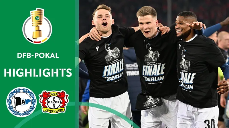 Bielefeld vs Bayer Leverkusen 2-1: Adli kiến tạo, Tah sớm dệt mộng, Worl gỡ hòa sau 3 phút, Grober bất ngờ hạ thầy trò HLV Alonso giành vé chung kết DFB Cup