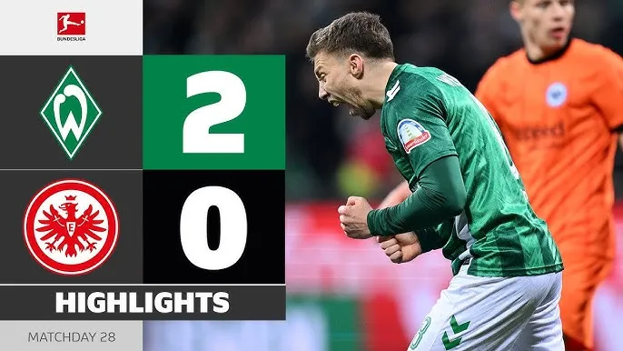 Werder Bremen vs Eintracht Frankfurt 2-0: Oliver Burke, Romano Schmid lần lượt tỏa sáng, giành gọn 3 điểm, lọt vào tốp 10 Bundesliga