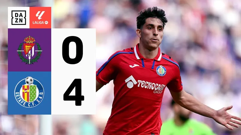Real Valladolid vs Getafe 0-4: Mauro Arambarri sớm phá lưới ngay phút đầu, Ramon Terrats tỏa sáng cú đúp, Domingos Duarte chốt hạ chiến thắng, Mario Martin nhận thẻ đỏ