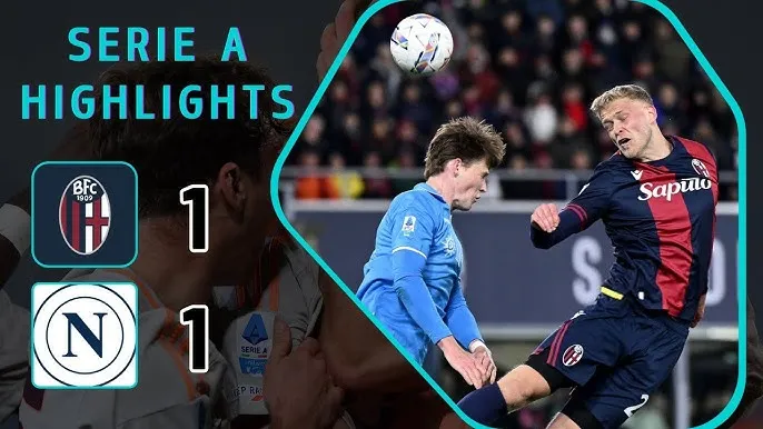 Bologna vs Napoli 1-1: Zambo Anguissa chớp thời cơ đột phá khai bàn, Dan Ndoye đánh gót điệu nghệ chia điểm đẹp mắt, Napoli thua Inter 3 điểm, tạm xếp nhì Serie A