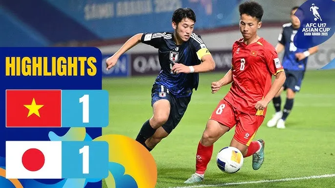 U17 Việt Nam vs U17 Nhật Bản 1-1: Himeno kiến tạo, Yoshida mở bàn phút 13, Trần Gia Bảo gỡ hòa trên chấm penalty, thầy trò HLV Cristiano Roland tạm xếp thứ 3