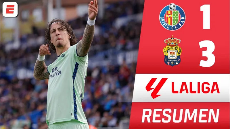 Getafe vs Las Palmas 1-3: Omar Alderete khai bàn, Diego Rico nhận thẻ đỏ, Fabio Silva tỏa sáng cú đúp, Oliver McBurnie chốt hạ 3 điểm quý giá