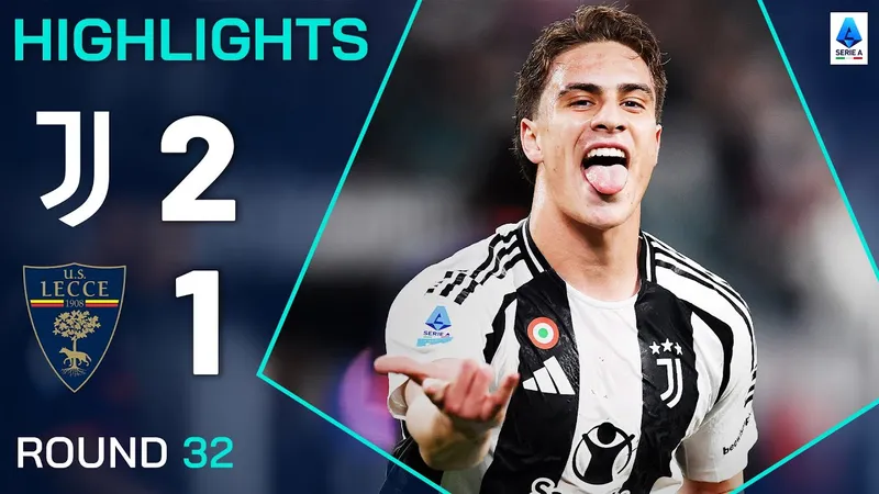 Juventus vs Lecce 2-1: Teun Koopmeiners sớm gieo sầu ngay phút thứ 2, Kenan Yıldız nhân đôi tỷ số, Federico Baschirotto lập công, Juve tạm chiếm vị trí thứ 3 Serie A khi hơn Atalanta