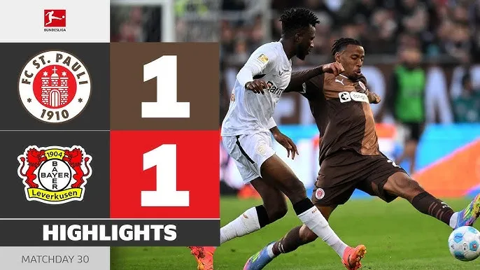 St. Pauli vs Leverkusen 1-1: Patrik Schick đánh đầu cận thành mở bàn, sai lầm thủ thành Lukas Hradecky, Carlo Boukhalfa chớp thời cơ gỡ hòa, chủ nhà níu chân HLV Xabi Alonso