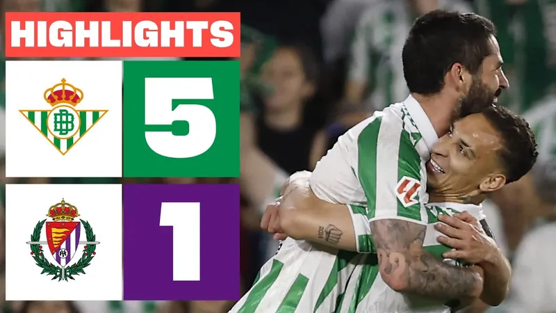 Real Betis vs Valladolid 5-1: Lần lượt Jesus Rodriguez, Cucho Hernandez, Isco, Romain Perraud, Abde Ezzalzouli ghi 5 bàn mãn nhãn, Chuki ghi bàn danh dự, Valladolid xác định rớt hạng La Liga