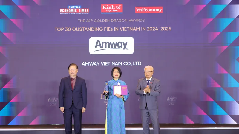 Amway Việt Nam là doanh nghiệp FDI xuất sắc về dinh dưỡng và chăm sóc sức khỏe chủ động