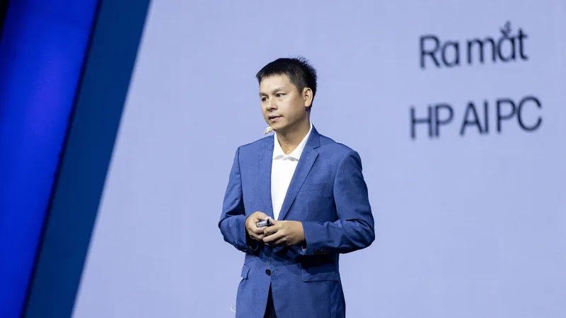  Ông Nguyễn Minh Đức, Tổng Giám đốc HP Việt Nam, chia sẻ tại sự kiện 