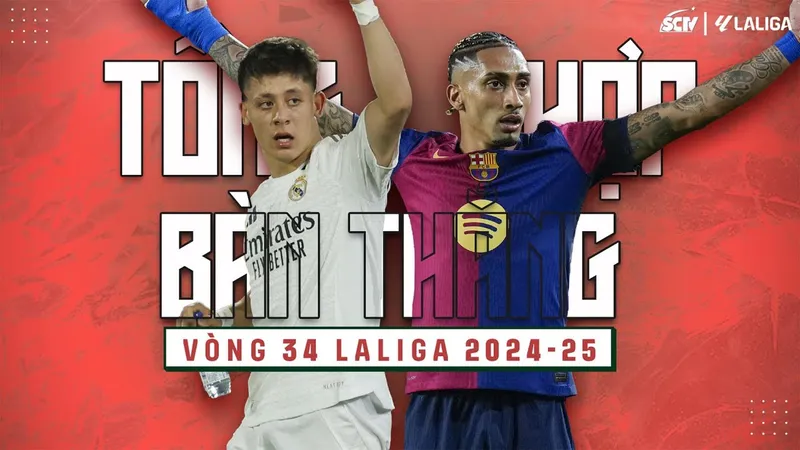Tổng hợp bàn thắng vòng 34 La Liga, Barcelona vs Real Madrid hứa hẹn trận El Clasico "Siêu kinh điển"