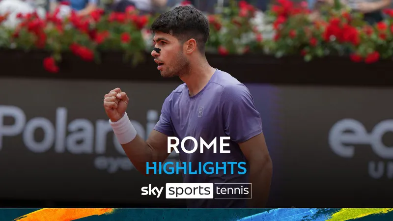Carlos Alcaraz vs Dusan Lajovic 6-3, 6-3: Thắng dễ Lajovic, Alcaraz màn trở lại ấn tượng, gặp Laslo Djere ở vòng 32 Rome Open 2025
