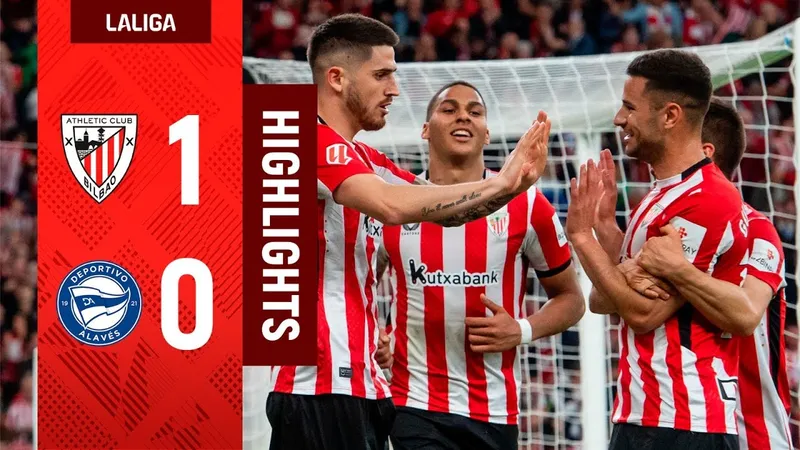 Athletic Bilbao vs Alaves 1-0: Hàng công bế tắc, Manu Sanchez bất ngờ phản lưới nhà, giúp có 3 điểm, Alaves ngấp nghé lằng ranh tốp rớt hạng La Liga 