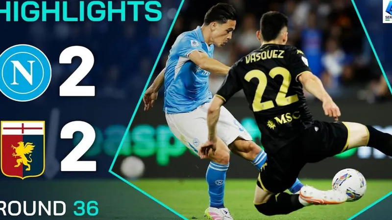 Napoli vs Genoa 2-2: Romelu Lukaku tỏa sáng khai bàn, Alex Meret phản lưới nhà, Giacomo Raspadori lập công nhưng Johan Vasquez bất ngờ chia điểm, Napoli hơn Inter 1 điểm, tạm dẫn đầu Serie A