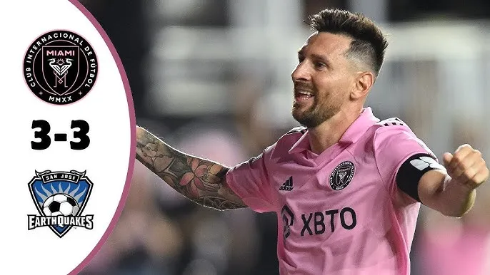 San Jose Earthquakes vs Inter Miami 3-3: Rượt đuổi 6 bàn kịch tính, Messi tịt ngòi, Falcon mở bàn, Allende ghi cú đúp, Arango, Leroux, Harkes tỏa sáng