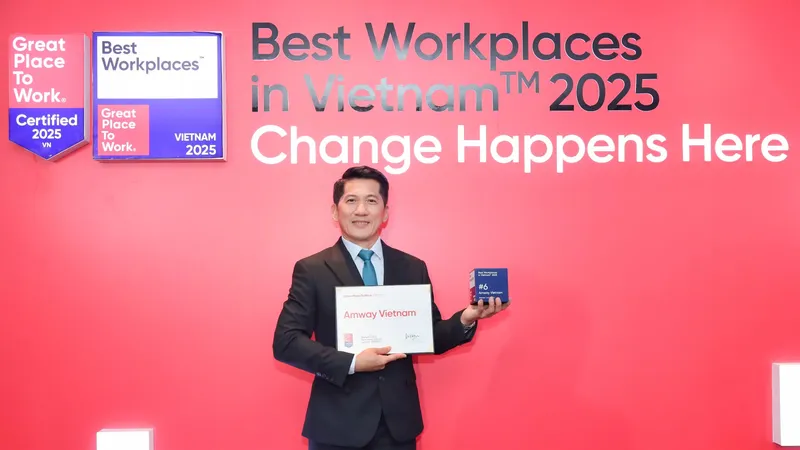 Amway đứng Tốp 6 Nơi làm việc xuất sắc hàng đầu Việt Nam 2025