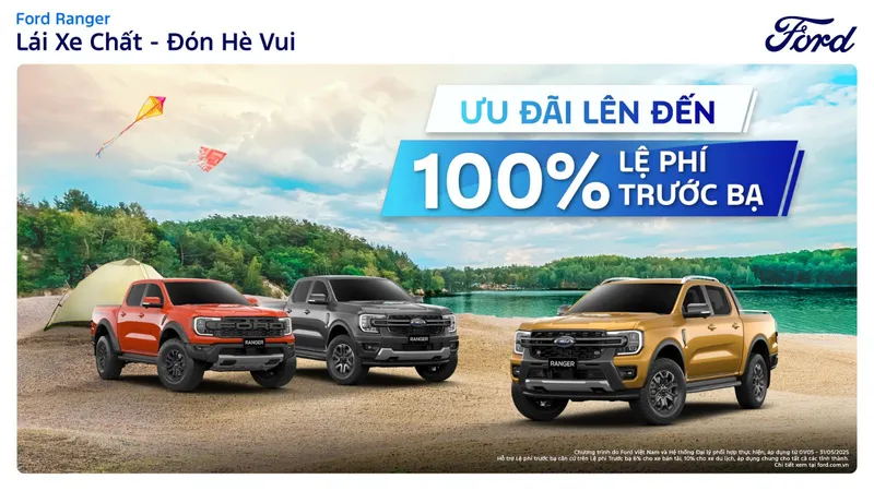 Ford Việt Nam và hệ thống đại lý triển khai chương trình khuyến mãi trong tháng 5 
