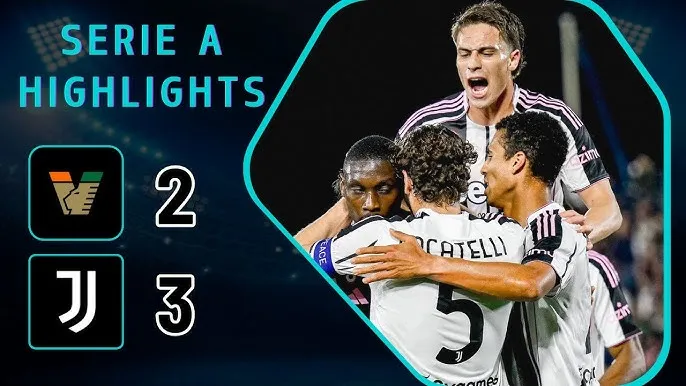 Venezia vs Juventus 2-3: Daniel Fila, Ridgeciano Haps lập công, Kenan Yildiz, Kolo Muani, Manuel Locatelli ngược dòng, Juve vượt AS Roma về vị trí 4 Serie A 2024/25, giành vé Champions League mùa sau