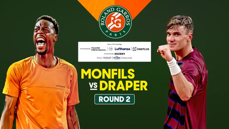 Gael Monfils vs Jack Draper 3-6, 6-4, 3-6, 5-7: Thắng Monfils sau 3 giờ 11 phút, Draper gặp Joao Fonseca ở vòng 3 Roland-Garros 2025
