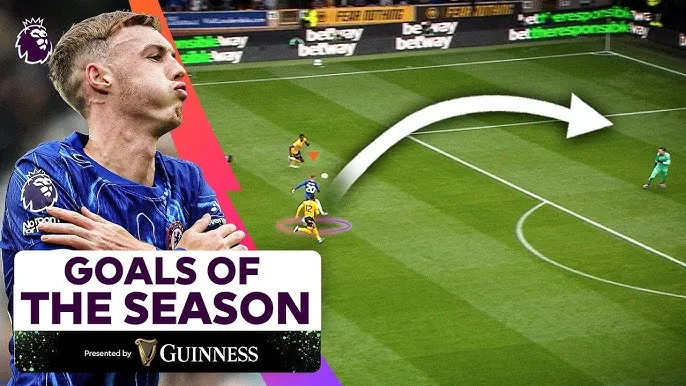 Cole Palmer, Jhon Duran, Nicolas Jackson, Harry Wilson, Alexander Isak, David Brooks, Kaoru Mitoma, Jens Cajuste, Carlos Baleba, Omar Marmoush lần lượt vào tốp bàn thắng đẹp nhất Premier League 2024/25