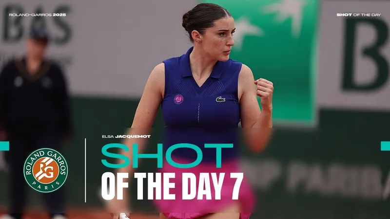 Elsa Jacquemot có pha ăn điểm ấn tượng nhất ở ngày thi đấu thứ 7 Roland Garros 2025
