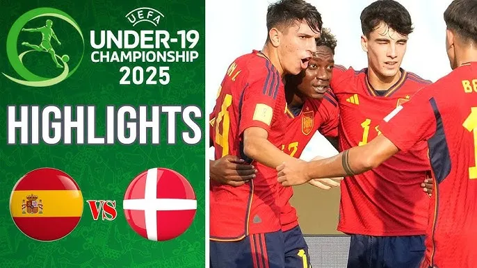 U19 Tây Ban Nha vs U19 Đan Mạch 1-0: Monserrate kiến tạo, Merino ghi bàn duy nhất, thủ thành Buur liên tục tỏa sáng, Tây Ban Nha giành 3 điểm