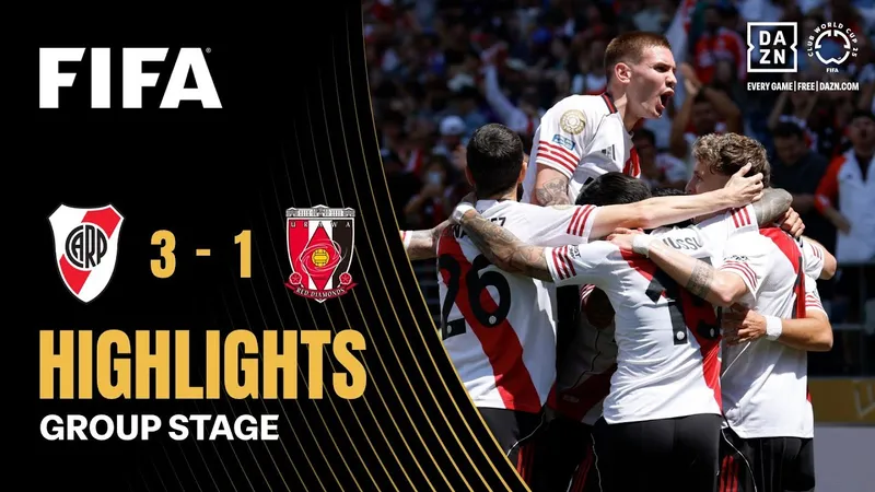 River Plate vs Urawa Red 3-1: Acuna dấu ấn kiến tạo, Colidio khai bàn, Driussi, Meza lần lượt chốt hạ chiến thắng, Matsuo ghi bàn danh dự